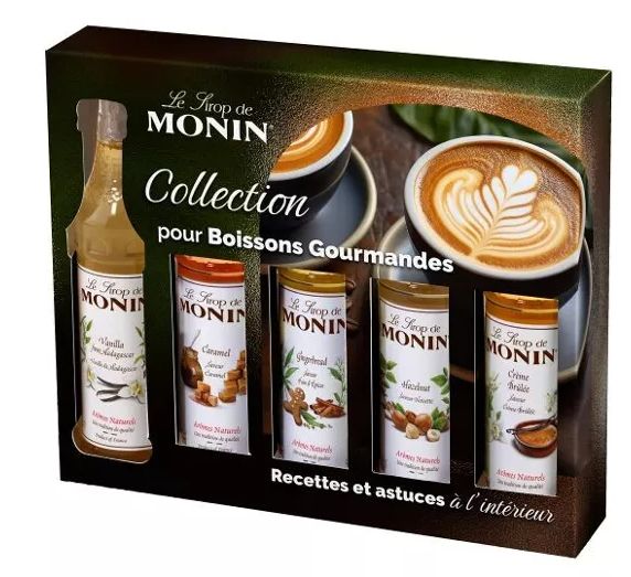 Coffret pour boissons gourmandes - 5x5cl - MONIN