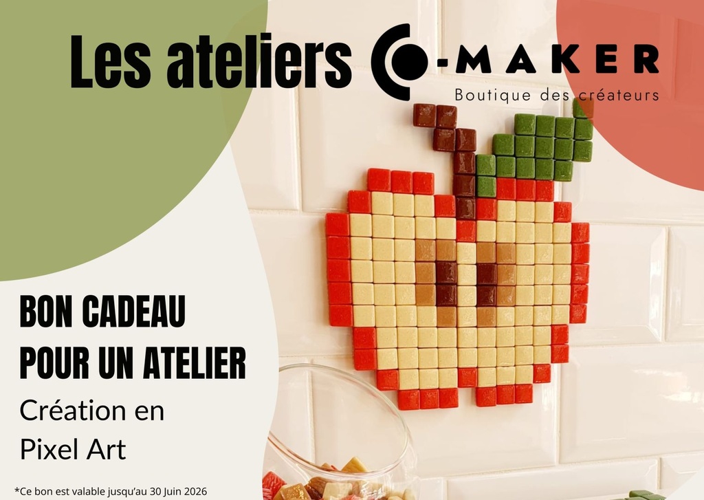 Bon cadeau – atelier pixel art